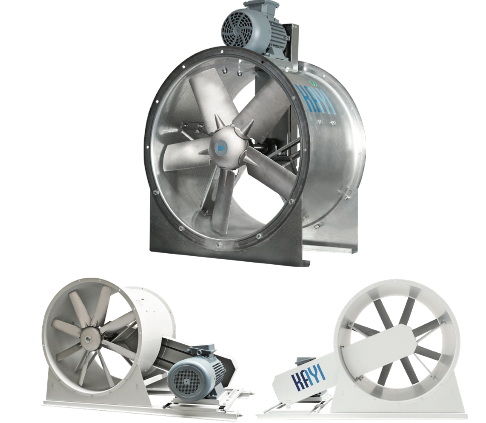 DAXI - Dıştan Motorlu Kayış-Kasnaklı Aksiyel Fan