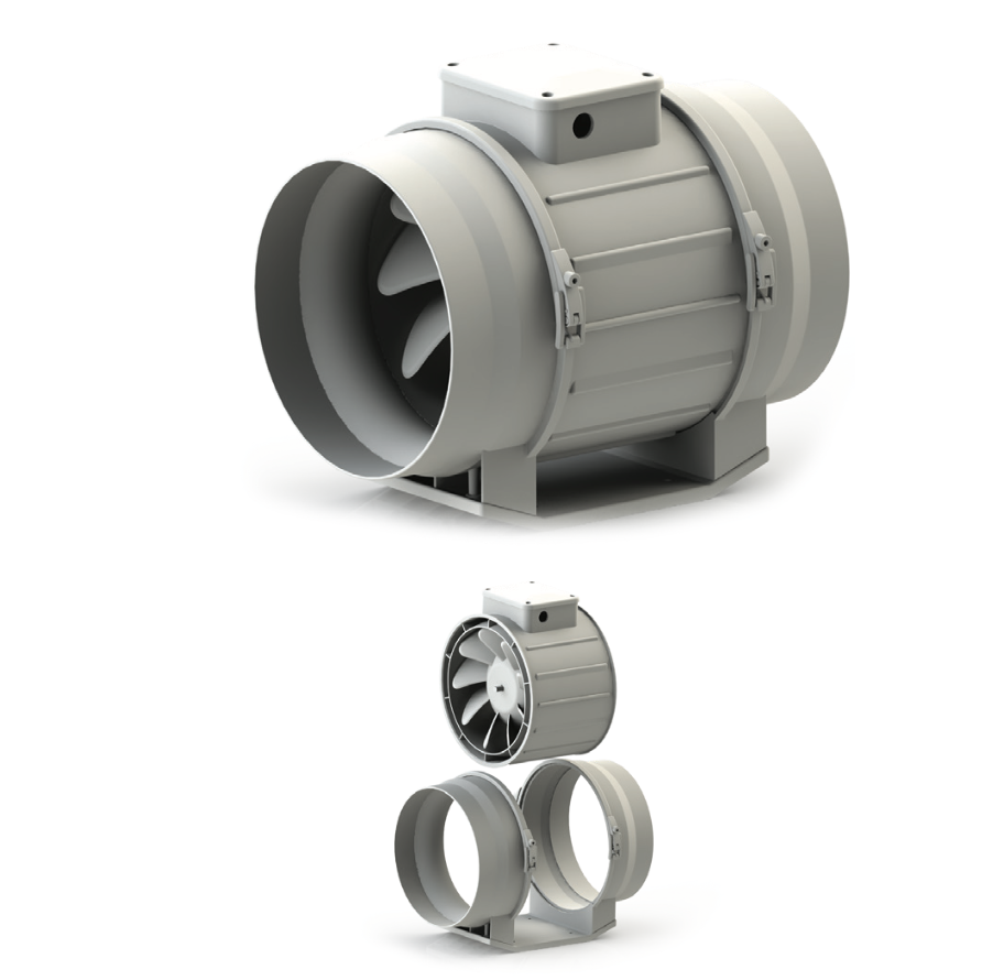 KAF - Karma Akışlı Plastik Fan