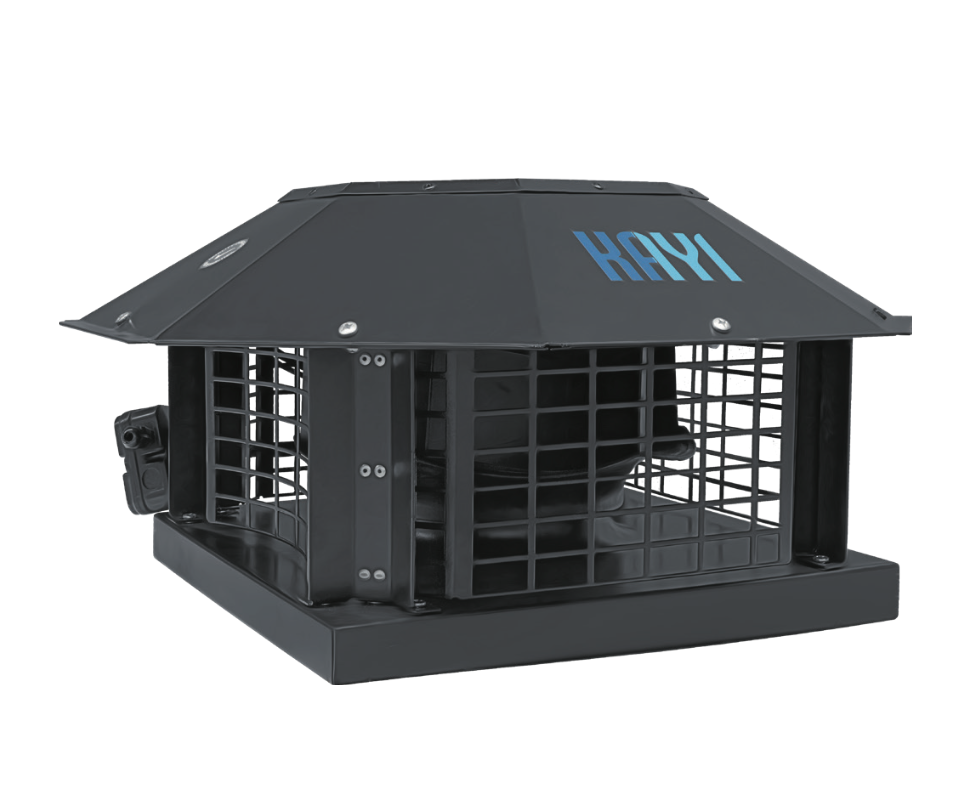 EC-CRAD - EC Motorlu Çatı Tipi Yatay Atışlı Radyal Fan