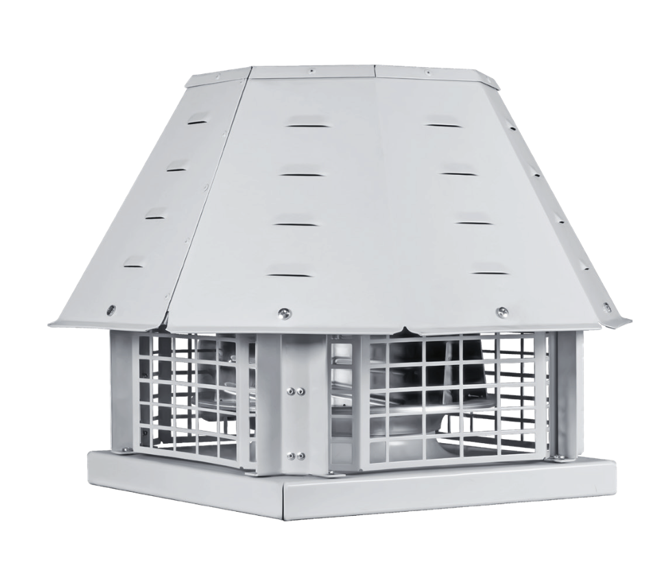 DRAD - Dıştan Motorlu Çatı Tipi Yatay Atışlı Radyal Fan